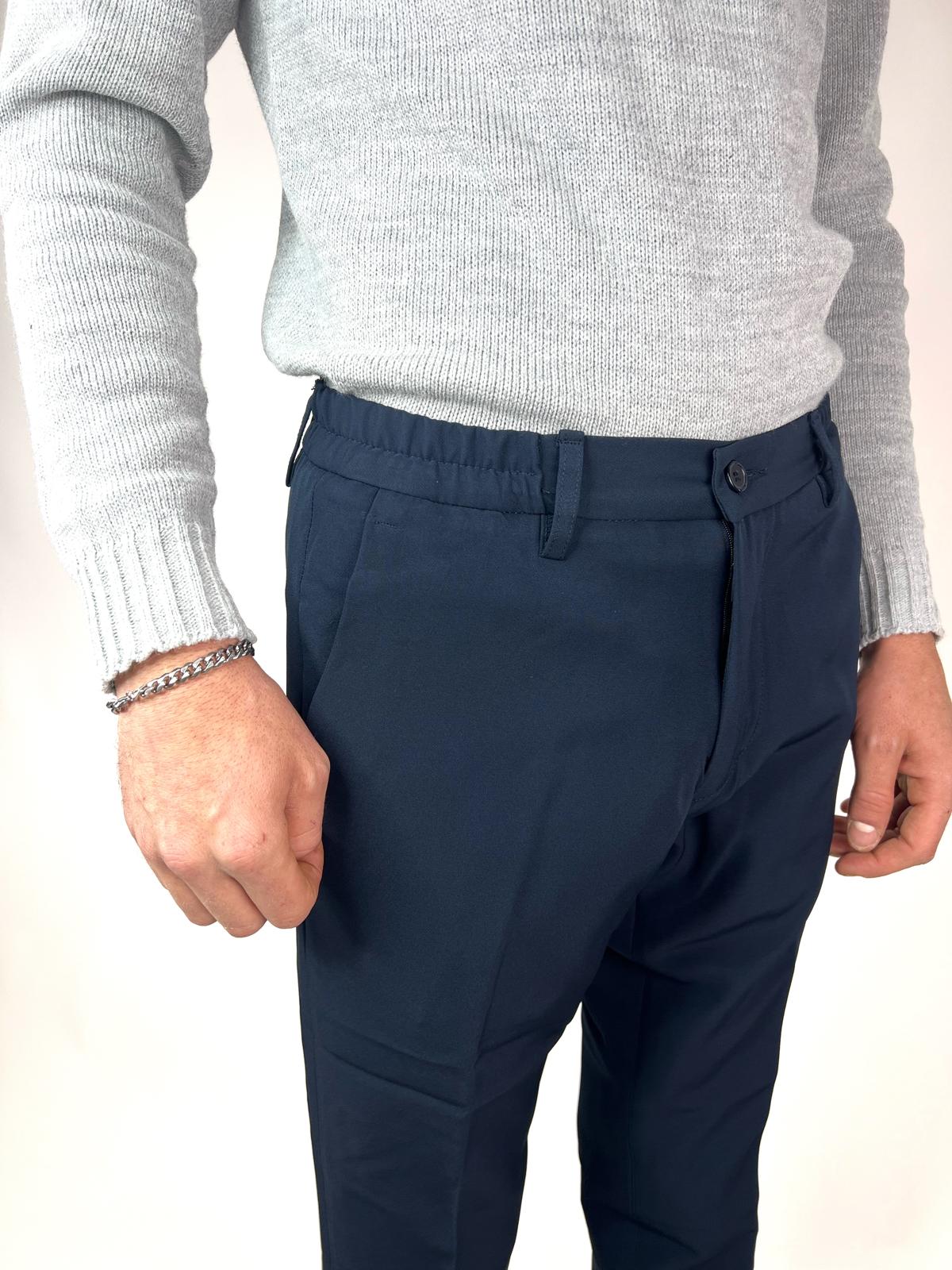 pantalone blu leman