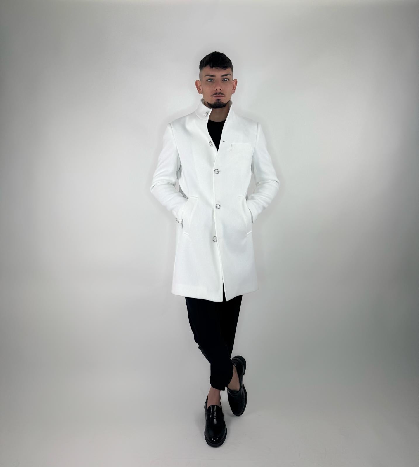 cappotto coreano bianco