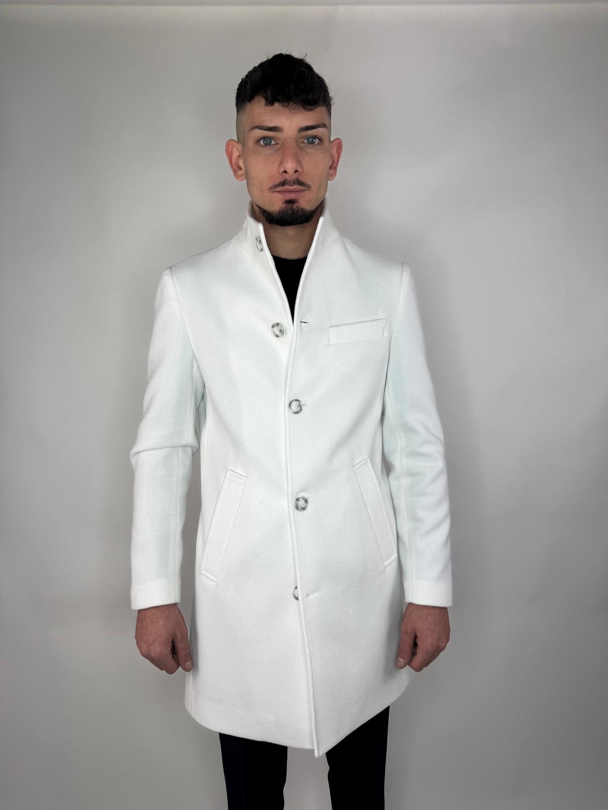 cappotto coreano bianco