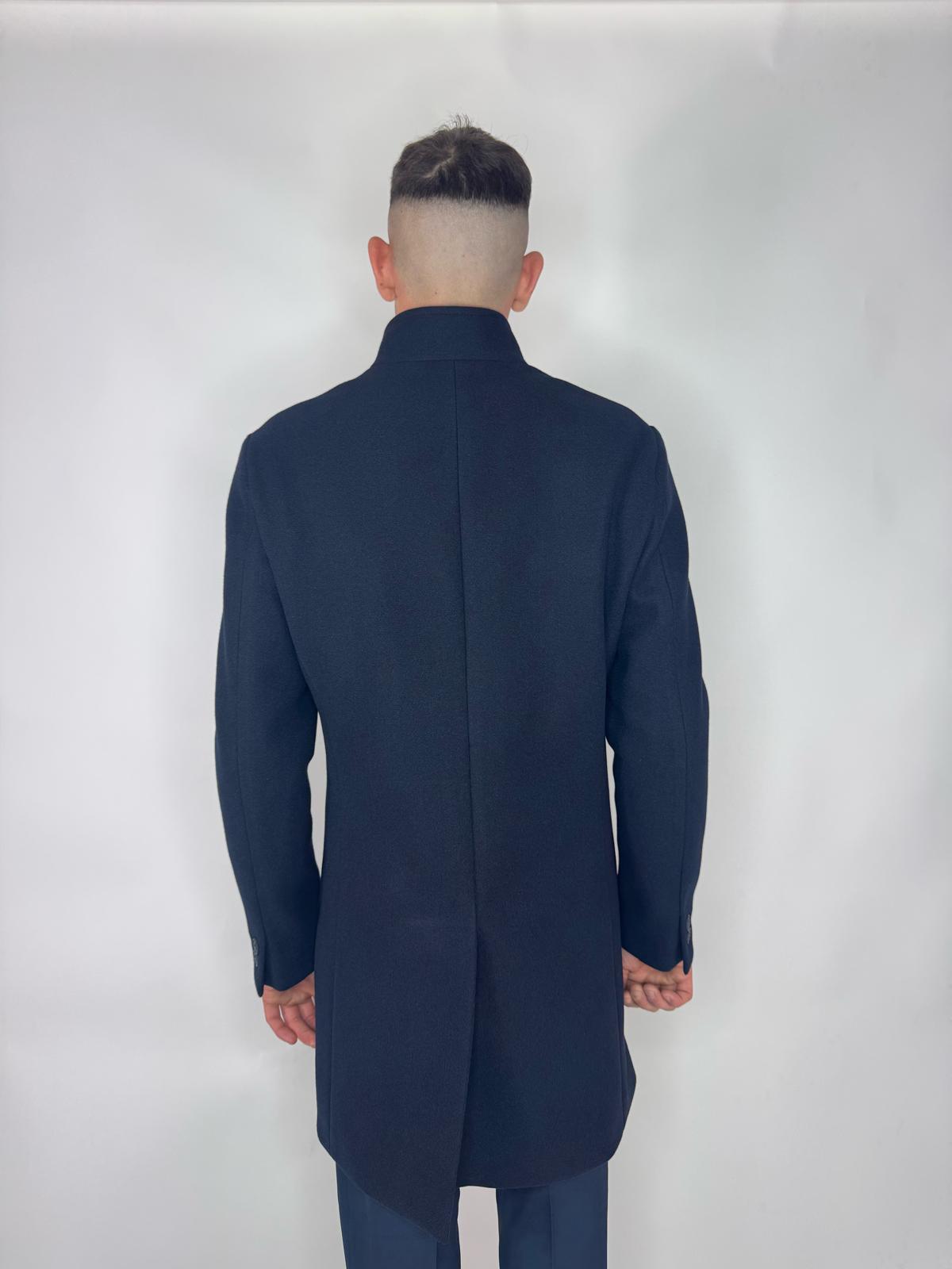 cappotto coreano blu