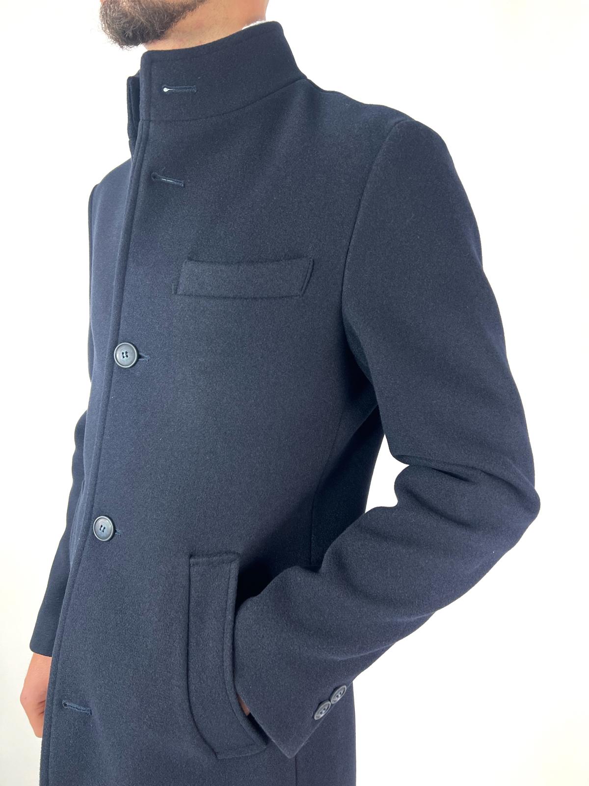 cappotto coreano blu